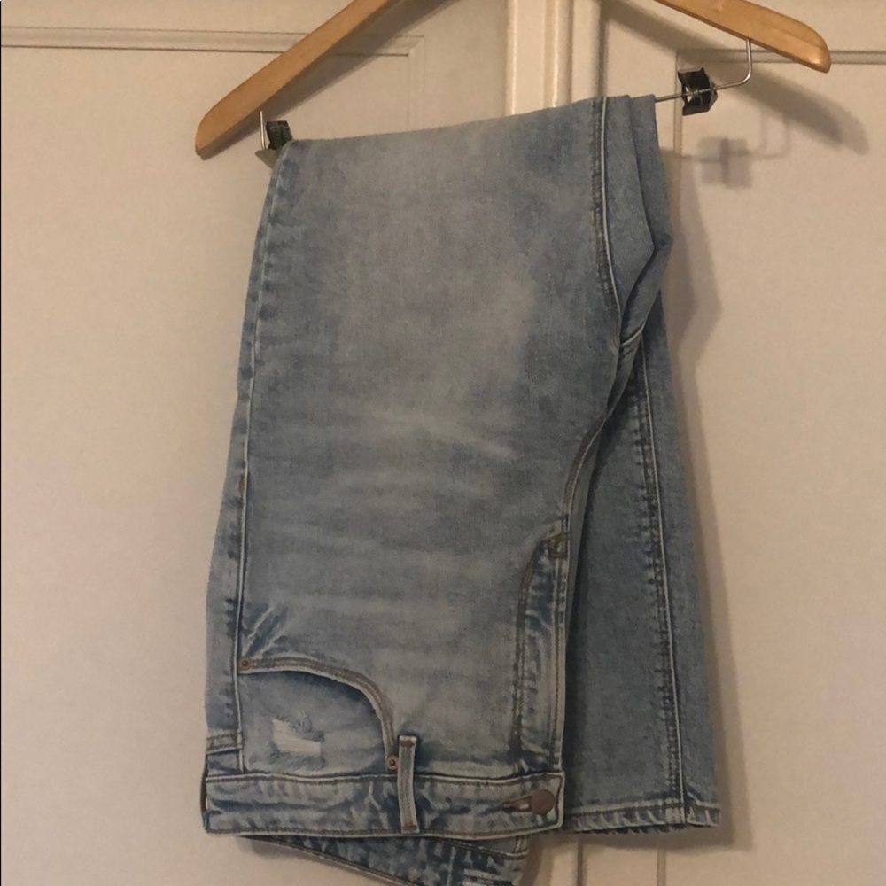 Old Navy High Waisted Power Straight Jeans- 16